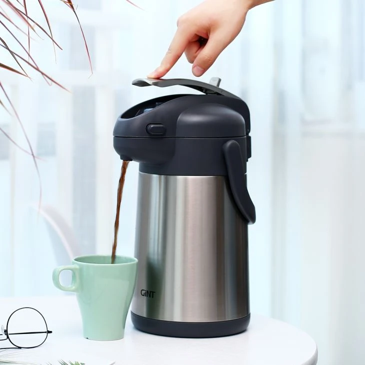 Wal Dwbl 304 Carafe Thermol Coffi Gwin
