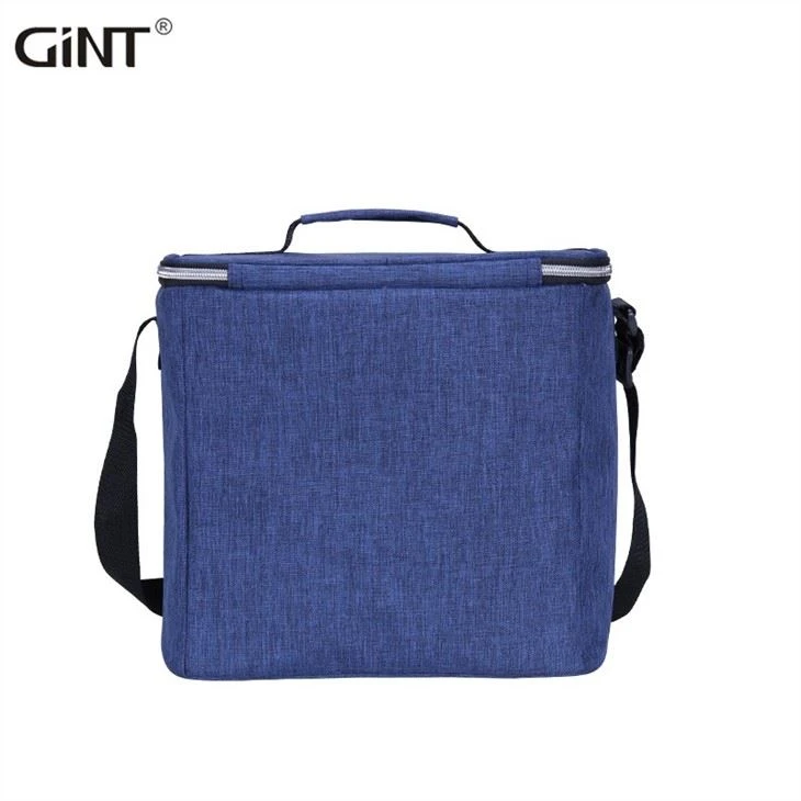 Navy Blue Fruit Drinks Grocery Freezable Thermal Soft Cooler Bag